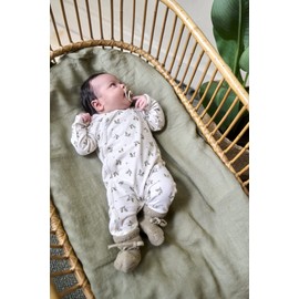 Noppies Unisex Baby U Playsuit Ls Noumea AOP Overalls, RAS1202 Oatmeal - P611, 56
