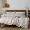 XZ XIFA Linen Duvet Cover Set, 100% Washed French Flax