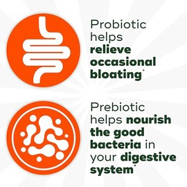 Align Dualbiotic, Prebiotics and Probiotics for Women and Men, Probiotics for Digestive Health, Prebiotics Help Nourish Good Bacteria, Natural Fruit F
