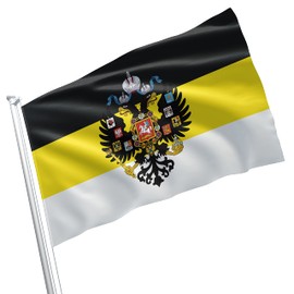 Russian Imperial Coat of Arms Eagle Tzar Czar 3x5 feet Flag Banner Vivid Color Double Stitched Brass Grommets