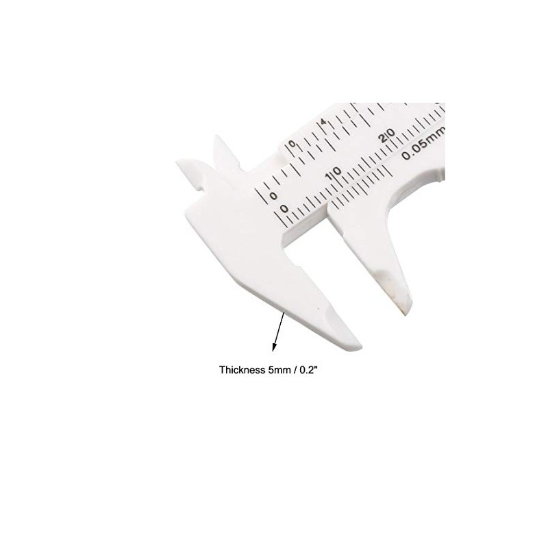 uxcell Vernier Caliper 80mm 3 Inch Metric Mini Double Scale
