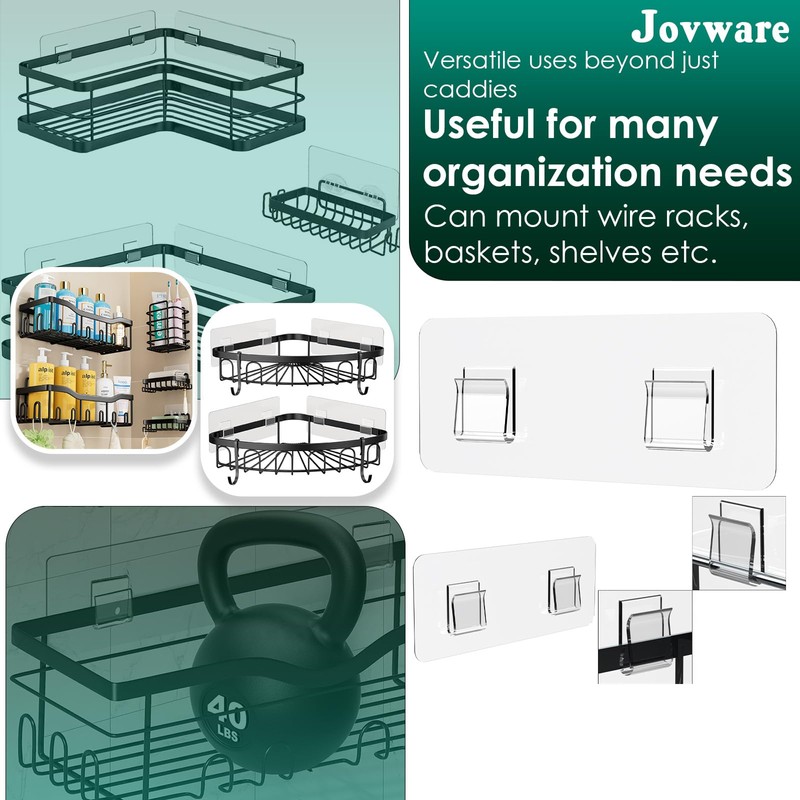 Jovware Shower Caddy Adhesive Replacement Sticker, Shower Adhesive Strip Adhesive