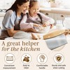 ROCKFEELTEE Multipurpose Bench Scraper, Dough Scraper and Dough Cutter for