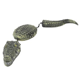 Floating Alligator Decoy, 3 Section Simulation Floating Crocodile, 32.9Inch Alligator Statue, for Garden Pond Backyard Decoration