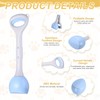 PETAXCELL Poop Scooper, 19.3" Long Handle Dog Poop Scooper, Blue