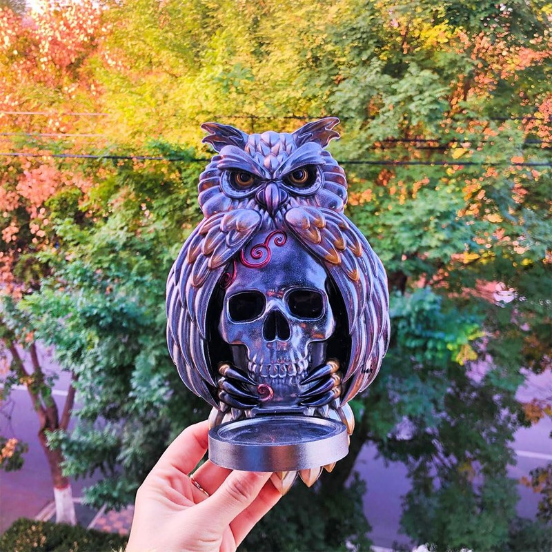 Zayookey - Molde de resina para velas de búho 3D