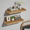 INHABIT UNION Oak Floating Shelves Wood for Wall 15.7in Wall