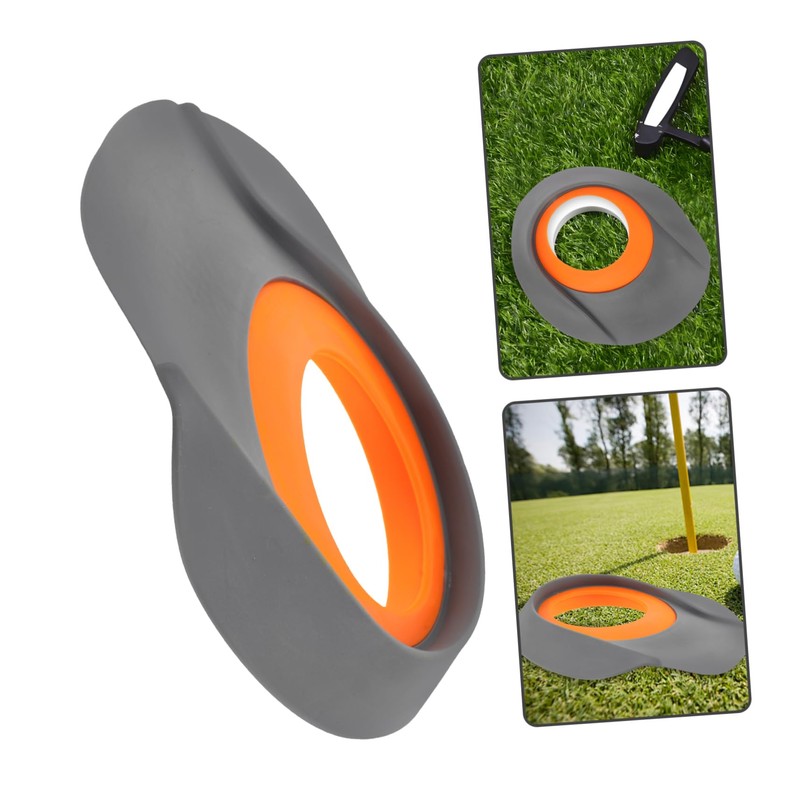 GRIRIW 2pcs Indoor Golf Putting Cup Realistic Plastic Hole Simulator