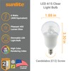 Sunlite 80135 LED A15 Appliance Clear Light Bulb, 6 Watts