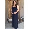 PinkBlush Navy Sleeveless Wide Leg Maternity Jumpsuit