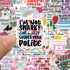 Leisitator 50 PCS Snarky Stickers, Waterproof Sarcastic Stickers Humorous Sarcasm