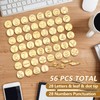 56 Pieces Wood Burning Tip Letter Wood Burning Tip Set