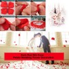 LZXD 1000 Pieces Champagne Artificial Silk Rose Petals Flower Decoration