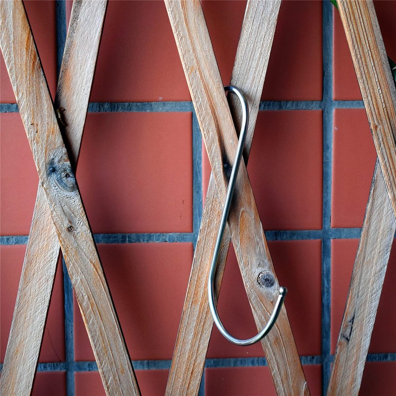 GOTOONE S Hooks Hanging Metal Hook (12 Pack) Stainless Steel
