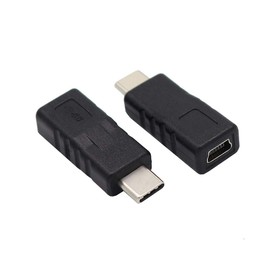VViViD Sun USB C to Mini Adapter USB 3.1 Type-C Male to Mini Female Adapter Converter Connector Gold Plated