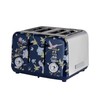 VQ Laura Ashley Elveden Navy Stainless Steel 4 Slice Toaster