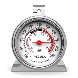 PECULA Chef’s Oven Thermometer Stainless Steel Instant Read 50-300°C/100-6