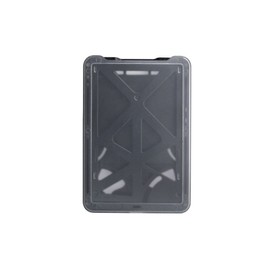 Brady People ID 1840-6661 B-Holder Rigid Plastic Vertical 3-Card Holder, Black