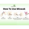 Natural Traditional Miswak (sewak) Peelu Chewing Stick Toothbrush for Whiter