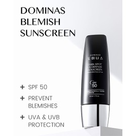 Tone-up Sunscreen DOMINAS (1.7fl oz) - SPF 50, Korean Skin Care, Niacinamide, Panthenol, UV Defense Sunblock, No White Cast, Non-Greasy, Hydrating, Lightweight Protection for Face & Body