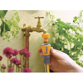 HOZELOCK - Hose Connector Plus ø 12.5mm - 15mm (1/2"- 5/8") Soft Touch : Watertight, Non-slip, Flexible Connector Prevents Twisting, Swelling and Leaks [2050P0000]