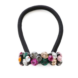 JewelVOX Hair Accessories, Stone, Pearl, Bijou, Curve, Hair Elastic, Popular, Stylish, Adult (Select, Mix)