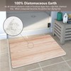 Wood Grain Style Stone Bath Mat (Oak Wood Grain)