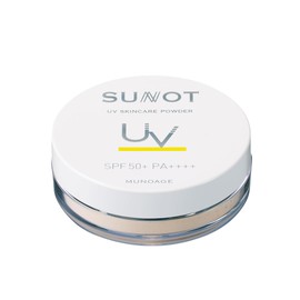 Sunnott MUNOAGE UV Skin Care Powder, Sunscreen Powder, 0.2 oz (6 g) (SPF50+/PA++++/Waterproof), UV Protection, Face, Fine Pearl, No UV Absorbent, Sensitive Skin