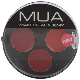MUA Lip Trio Lip Stick Palette, Temptress