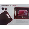 Cutting Board with Defrosting Tray Knife Sharpener, and Spice Grater.