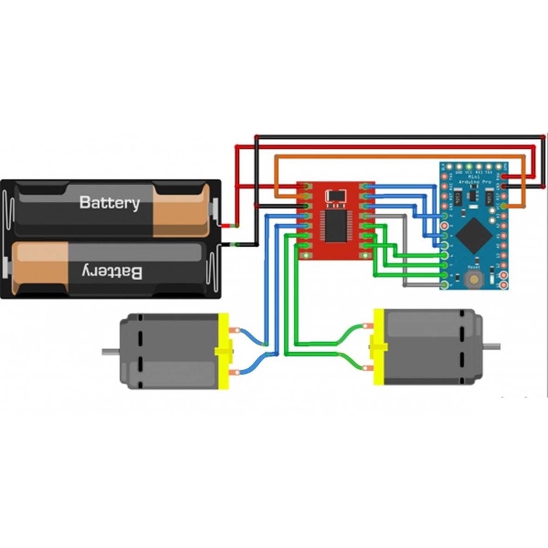 LOLO import TB6612FNG Soldered Dual Motor Driver Module Servo Motor