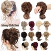 Faringoto Curly Wavy Messy Synthetic Chignon Messy Bun Hair Piece