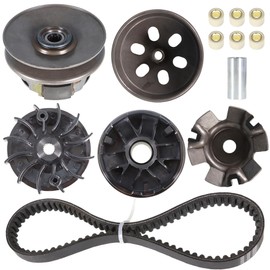Replacement for GY6 150cc 4-Stroke Engine Go Kart Scooter GY6 150cc Clutch Set and Variator Kit and 842 Belt