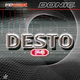Donic Desto F4 Table Tennis Rubber (2.0mm, Red)