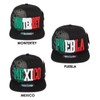 Mexican Hat Mexico State Federal Name Embroidered Snapback Flat Bill