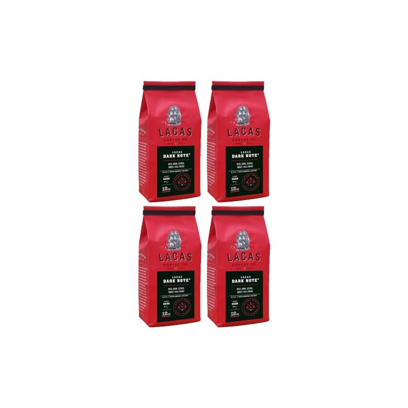 Lacas Coffee Company, Medium Fine Ground Coffee, 12oz Bag (4
