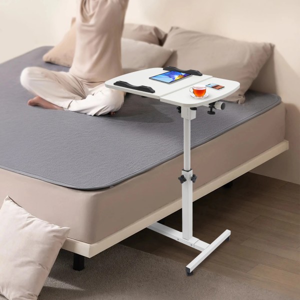 Unbranded Adjustable Laptop Desk Rolling Notebook Computer Stand Food Tray