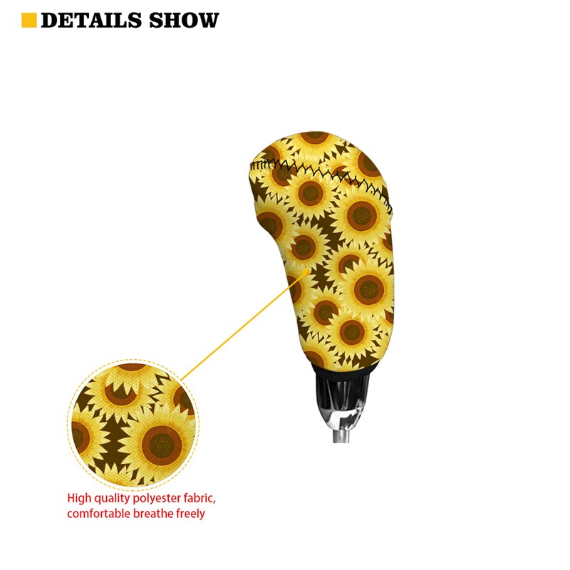 Wanyint Leopard Animal Print Neoprene Auto Handbrake Cover Gear Shift