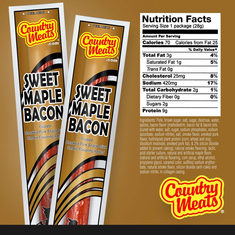 Country Meats, Meat Sticks, 0 Trans Fat, USDA Certified, Good