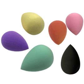 6-Piece Mini Beauty Blender Set – Latex-Free Makeup Sponges for Foundation & Eye Application (Assorted Colors)