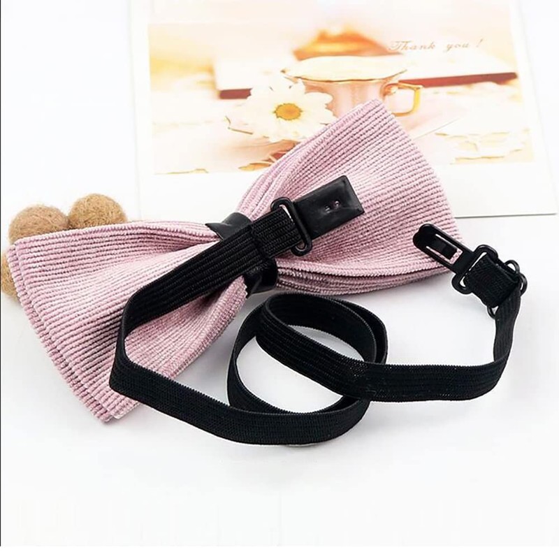 HugeDE 6 Pcs Adjustable Bow Tie Straps Neck Tie Extension