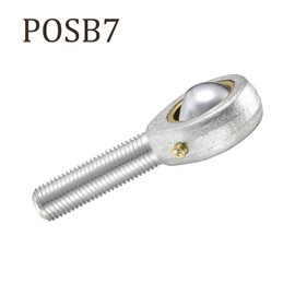 Kozelo 2pcs POSB7 Rod End Joint Bearing - [7/16" Bore, 7/16-20 UNF Right Hand Thread] Male Rod End with Jam Nuts