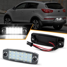 OZ-LAMPE 2PCS LED Number Plate Light for Hyundai Tuscon 2005-2009, Kia Sportage 2011-2016, 2835 SMD with CAN-bus Error Free Waterproof Rear