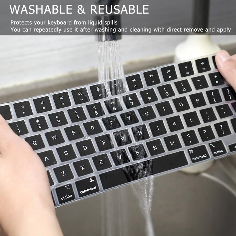 MasiBloom Silicone Keyboard Cover Skin for 2026-2021 MacBook Pro 14"