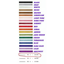 Griffin Silk Beading Cord & Needle Size 2 Brown