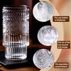 CAZAGA Glass Toothbrush Holders for Bathrooms, 12 oz Clear Tooth