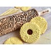 PAISLEY Rolling Pin for Homemade Pastry Rolling Pin with Flowers