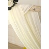 SHERWAY 2 Panels Chiffon Fabric Drapery Wedding Arch Drapes, Party