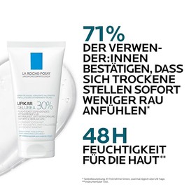 La Roche-Posay Lipikar Gel Urea 30%, Moisturising Body Care with 30% Urea, Soothing and Exfoliating Gel, Against Extremely Dry and Calloused Skin Areas, 50 ml