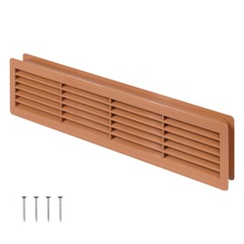 Awenta 18" x 5" Inch Two Sided Alder Color Door Air Vent cover - Door Vents for Interior Doors - Universal Furniture Ventilation Guard- Register for Bathroom, Bedroom, Garage, Kitchen, Furniture